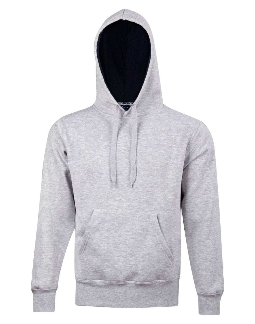 FL09 UNISEX PASSION FLEECE CONTRAST CLOSED-FRONT HOODIE