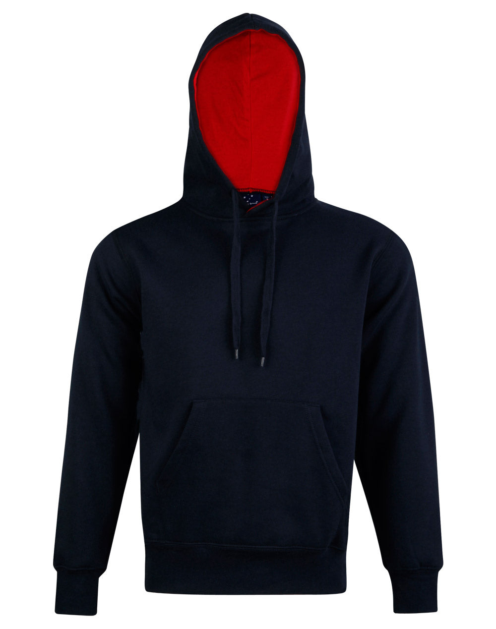 FL09 UNISEX PASSION FLEECE CONTRAST CLOSED-FRONT HOODIE