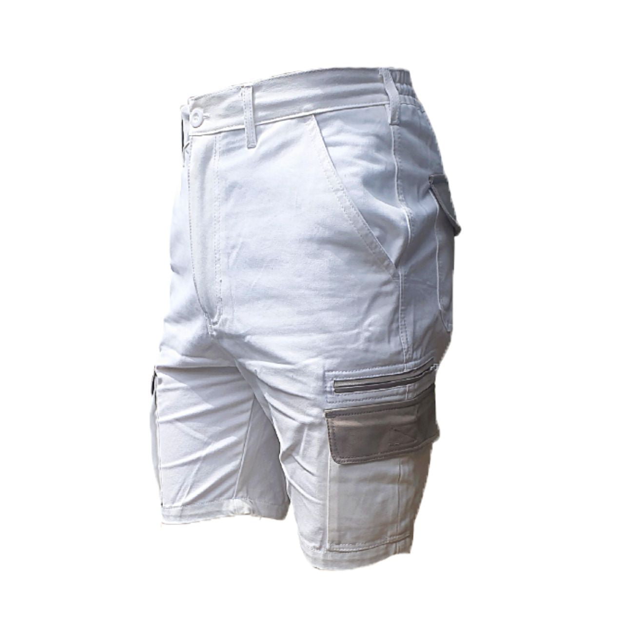 White Cargo Shorts