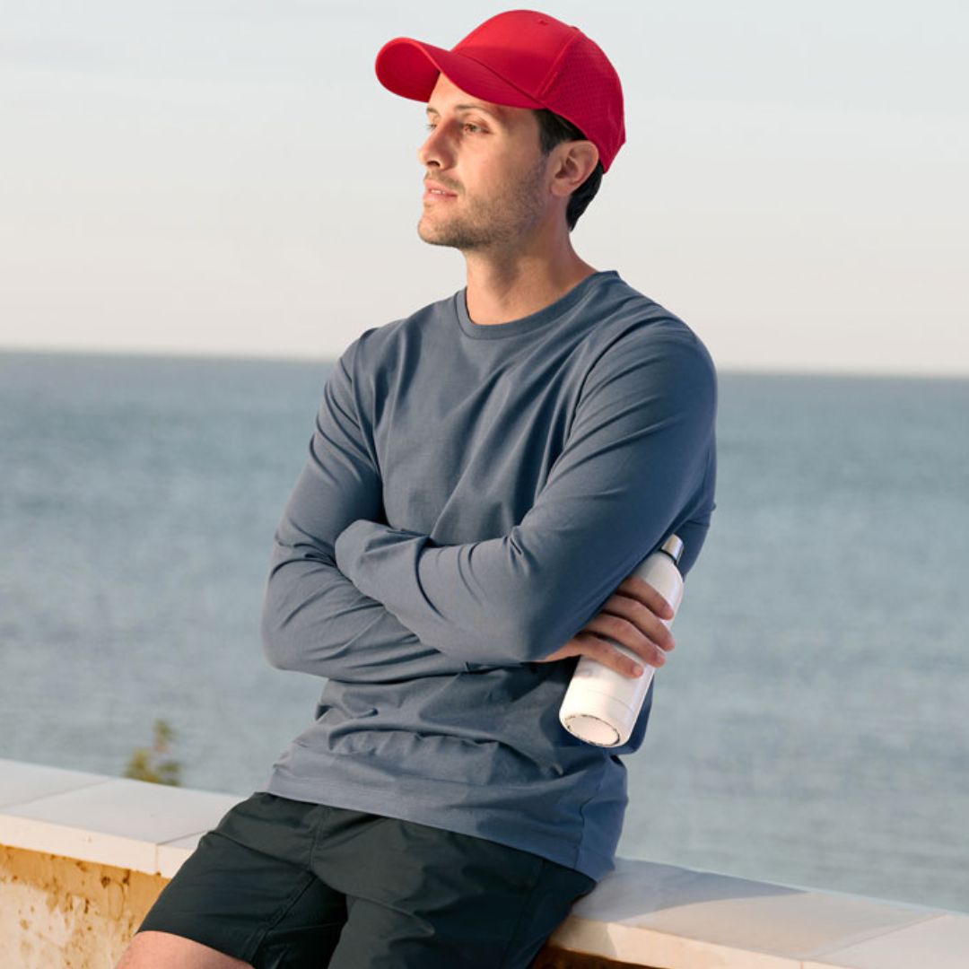 TS47 Mens Premium Cotton Face Jersey Long Sleeve T-Shirt