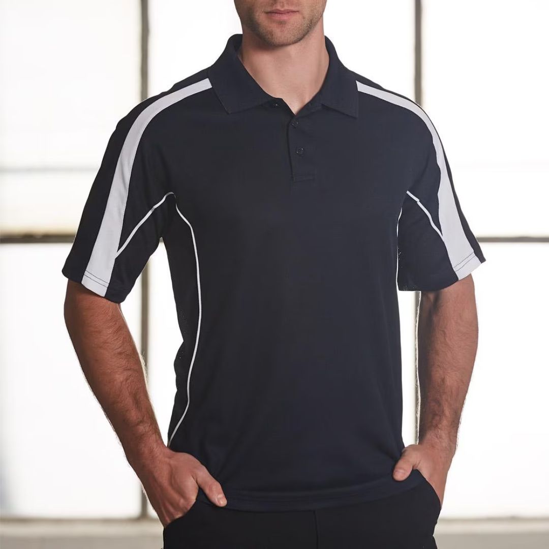 PS53 Mens TrueDry Contrast Sport Polo Shirt