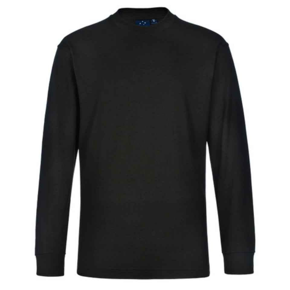 TS02 Mens Plain Cotton Jersey Long Sleeve Tshirt