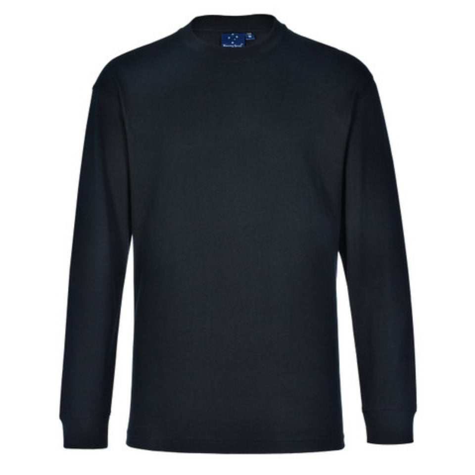 TS02 Mens Plain Cotton Jersey Long Sleeve Tshirt