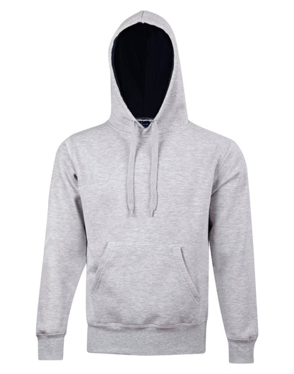 FL09  UNISEX PASSION FLEECE CONTRAST CLOSED-FRONT HOODIE