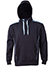 FL19 Unisex Contrast Fleece Hoodie Jumper