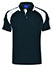 PS61  Mens CoolDry Contrast Short Sleeve Panels Polo Shirt