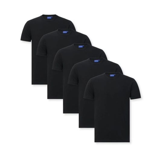 5 PACK | Mens Premium Crew Neck Tee BUNDLE