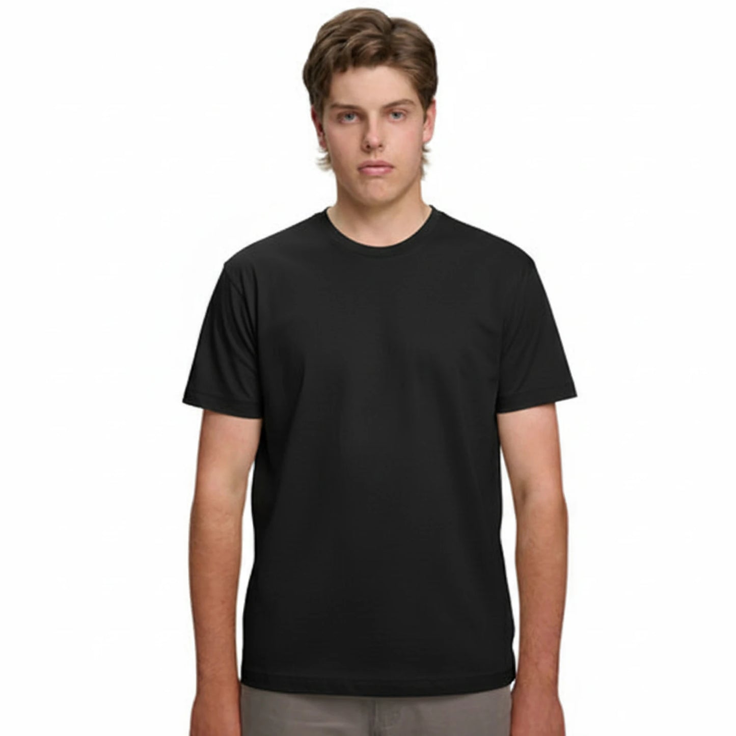 5 PACK | Mens Premium Crew Neck Tee: Black & White