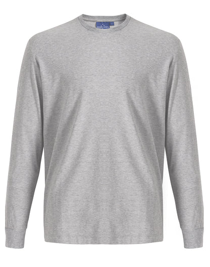TS47 Mens Premium Cotton Face Jersey Long Sleeve T-Shirt
