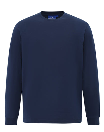 TS47 Mens Premium Cotton Face Jersey Long Sleeve T-Shirt