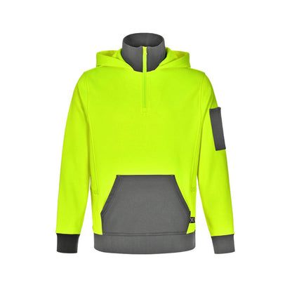 Unisex Hi Vis 1/4 Zip Premium Fleece Hoodie